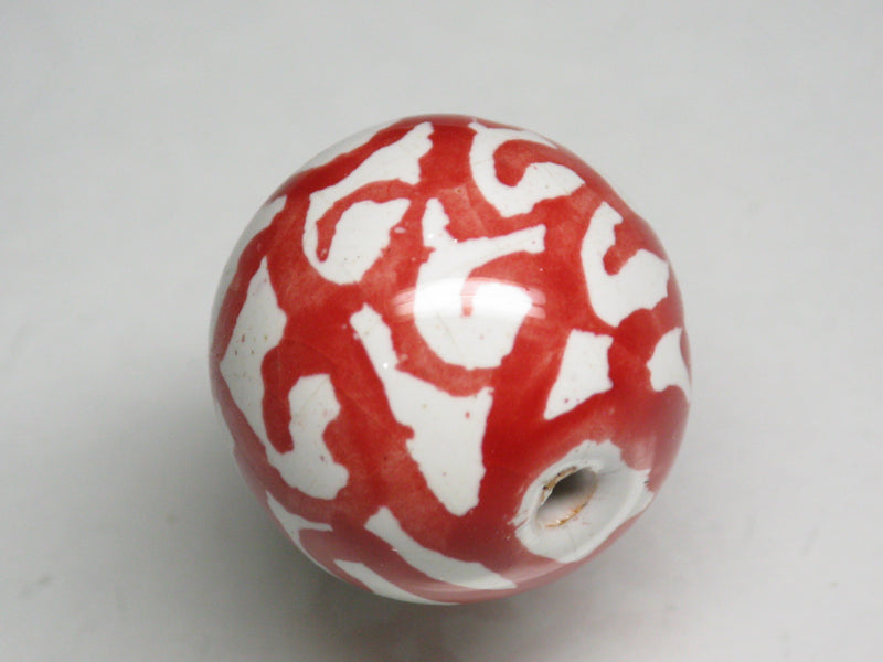 TOKO-BEADS KZ026-32 Kenyan ceramic bead 18mm KZ026-32 ケニアセラミックビーズ 18mmKazuri カズリビーズ Asian bead & African bead  Handmade,Lampeork,bead,asia,india,ethnic,parts,accessory,beads とんぼ玉,ビーズ,トンボ玉,アジア,インド,エスニック,手作り,パーツ,アクセサリー