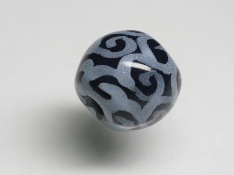 TOKO-BEADS KZ026-35 Kenyan ceramic bead 15mm KZ026-35 ケニアセラミックビーズ 15mmKazuri カズリビーズ Asian bead & African bead  Handmade,Lampeork,bead,asia,india,ethnic,parts,accessory,beads とんぼ玉,ビーズ,トンボ玉,アジア,インド,エスニック,手作り,パーツ,アクセサリー