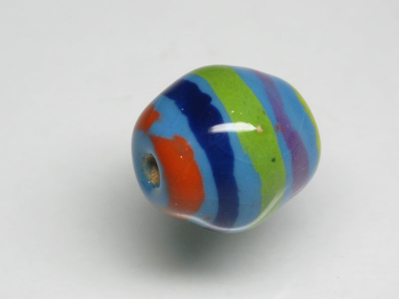 TOKO-BEADS KZ026-42 Kenyan ceramic bead 15mm KZ026-42 ケニアセラミックビーズ 15mmKazuri カズリビーズ Asian bead & African bead  Handmade,Lampeork,bead,asia,india,ethnic,parts,accessory,beads とんぼ玉,ビーズ,トンボ玉,アジア,インド,エスニック,手作り,パーツ,アクセサリー