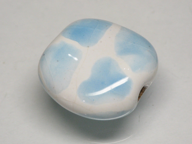 TOKO-BEADS KZ028-02 Kenyan ceramic bead 18.5mm KZ028-02 Kazuri ケニアセラミックビーズ 18.5mm Asian bead & African bead  Handmade,Lampeork,bead,asia,india,ethnic,parts,accessory,beads とんぼ玉,ビーズ,トンボ玉,アジア,インド,エスニック,手作り,パーツ,アクセサリー