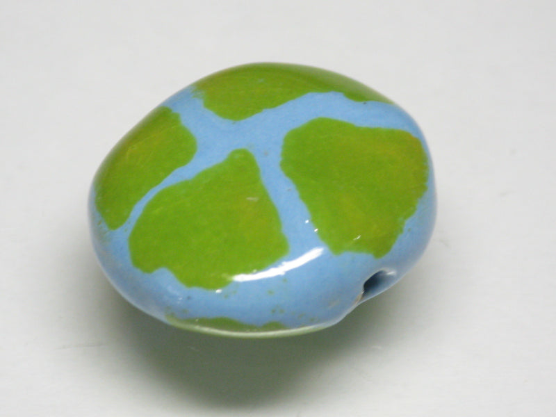 TOKO-BEADS KZ028-07 Kenyan ceramic bead 22mm KZ028-07 ケニアセラミックビーズ 22mmKazuri カズリビーズ Asian bead & African bead  Handmade,Lampeork,bead,asia,india,ethnic,parts,accessory,beads とんぼ玉,ビーズ,トンボ玉,アジア,インド,エスニック,手作り,パーツ,アクセサリー