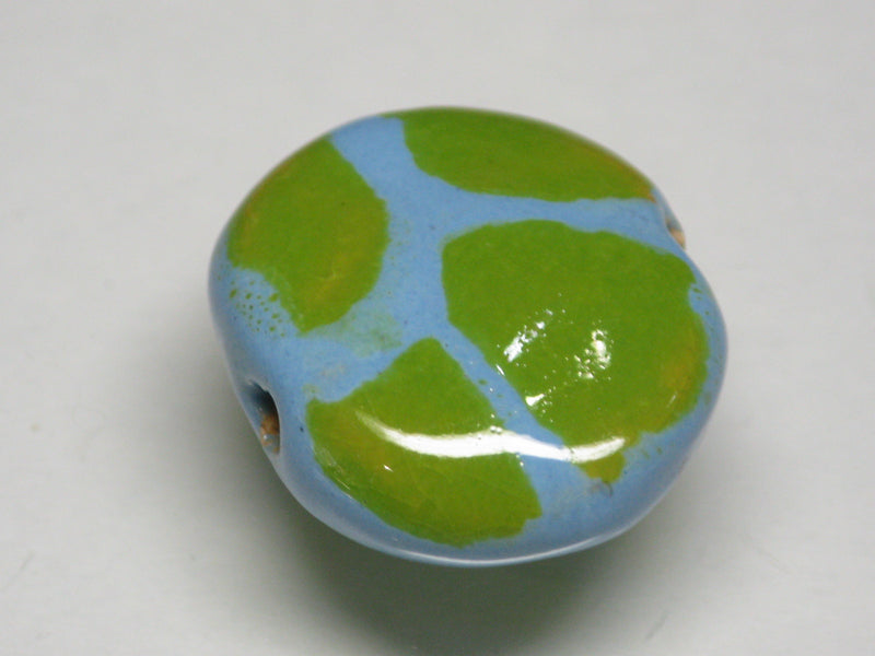 TOKO-BEADS KZ028-07 Kenyan ceramic bead 22mm KZ028-07 ケニアセラミックビーズ 22mmKazuri カズリビーズ Asian bead & African bead  Handmade,Lampeork,bead,asia,india,ethnic,parts,accessory,beads とんぼ玉,ビーズ,トンボ玉,アジア,インド,エスニック,手作り,パーツ,アクセサリー