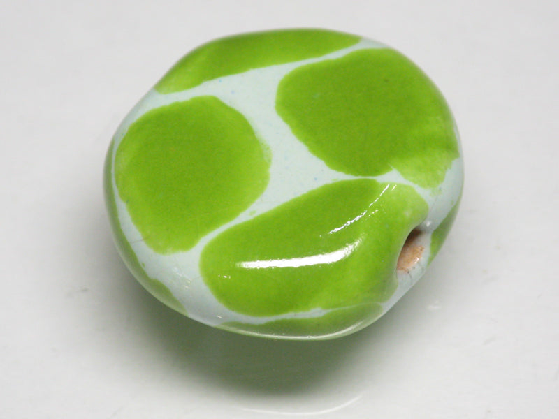 TOKO-BEADS KZ028-08 Kenyan ceramic bead 22mm KZ028-08 ケニアセラミックビーズ 22mmKazuri カズリビーズ Asian bead & African bead  Handmade,Lampeork,bead,asia,india,ethnic,parts,accessory,beads とんぼ玉,ビーズ,トンボ玉,アジア,インド,エスニック,手作り,パーツ,アクセサリー