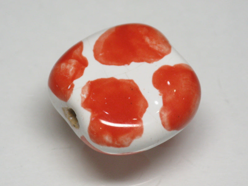 TOKO-BEADS KZ028-13 Kenyan ceramic bead 19.5mm KZ028-13 ケニアセラミックビーズ 19.5mmKazuri カズリビーズ Asian bead & African bead  Handmade,Lampeork,bead,asia,india,ethnic,parts,accessory,beads とんぼ玉,ビーズ,トンボ玉,アジア,インド,エスニック,手作り,パーツ,アクセサリー