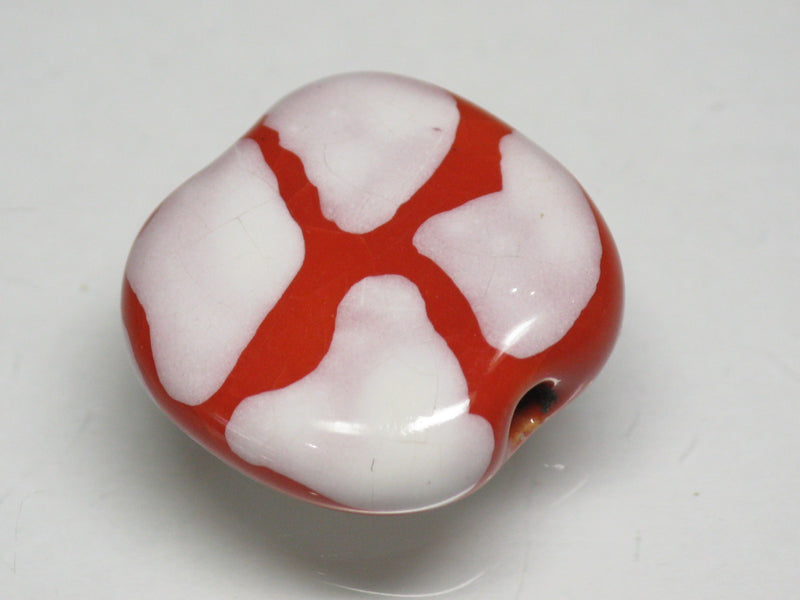 TOKO-BEADS KZ028-15 Kenyan ceramic bead 19mm KZ028-15 ケニアセラミックビーズ 19mmKazuri カズリビーズ Asian bead & African bead  Handmade,Lampeork,bead,asia,india,ethnic,parts,accessory,beads とんぼ玉,ビーズ,トンボ玉,アジア,インド,エスニック,手作り,パーツ,アクセサリー