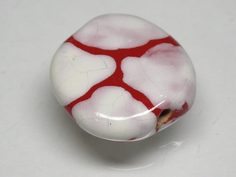 TOKO-BEADS KZ028-16 Kenyan ceramic bead 19mm KZ028-16 ケニアセラミックビーズ 19mmKazuri カズリビーズ Asian bead & African bead  Handmade,Lampeork,bead,asia,india,ethnic,parts,accessory,beads とんぼ玉,ビーズ,トンボ玉,アジア,インド,エスニック,手作り,パーツ,アクセサリー
