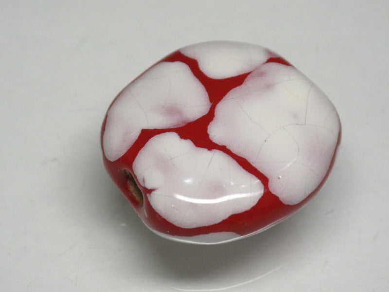 TOKO-BEADS KZ028-16 Kenyan ceramic bead 19mm KZ028-16 ケニアセラミックビーズ 19mmKazuri カズリビーズ Asian bead & African bead  Handmade,Lampeork,bead,asia,india,ethnic,parts,accessory,beads とんぼ玉,ビーズ,トンボ玉,アジア,インド,エスニック,手作り,パーツ,アクセサリー