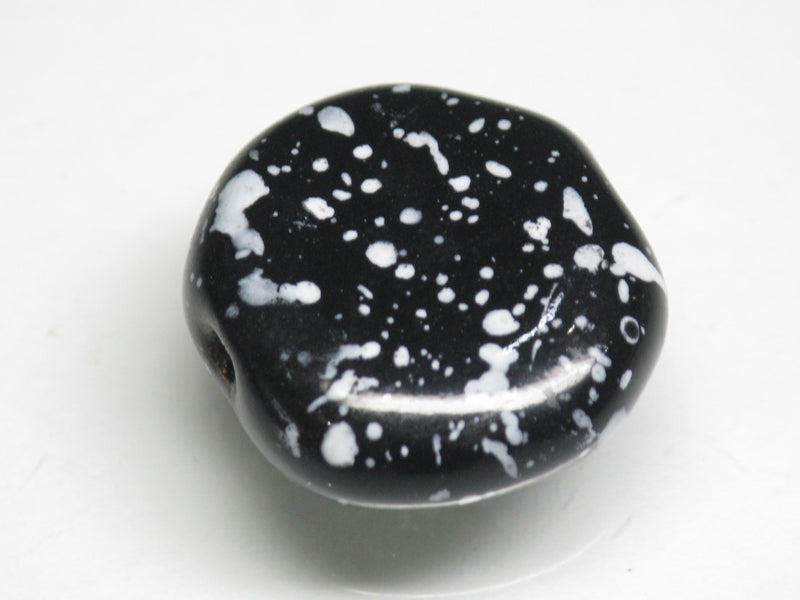 TOKO-BEADS KZ029-17 Kenyan ceramic bead 21mm KZ029-17 ケニアセラミックビーズ 21mmKazuri カズリビーズ Asian bead & African bead  Handmade,Lampeork,bead,asia,india,ethnic,parts,accessory,beads とんぼ玉,ビーズ,トンボ玉,アジア,インド,エスニック,手作り,パーツ,アクセサリー