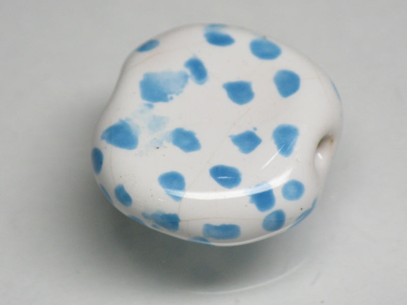 TOKO-BEADS KZ030-02 Kenyan ceramic bead 19mm KZ030-02 ケニアセラミックビーズ 19mmKazuri カズリビーズ Asian bead & African bead  Handmade,Lampeork,bead,asia,india,ethnic,parts,accessory,beads とんぼ玉,ビーズ,トンボ玉,アジア,インド,エスニック,手作り,パーツ,アクセサリー