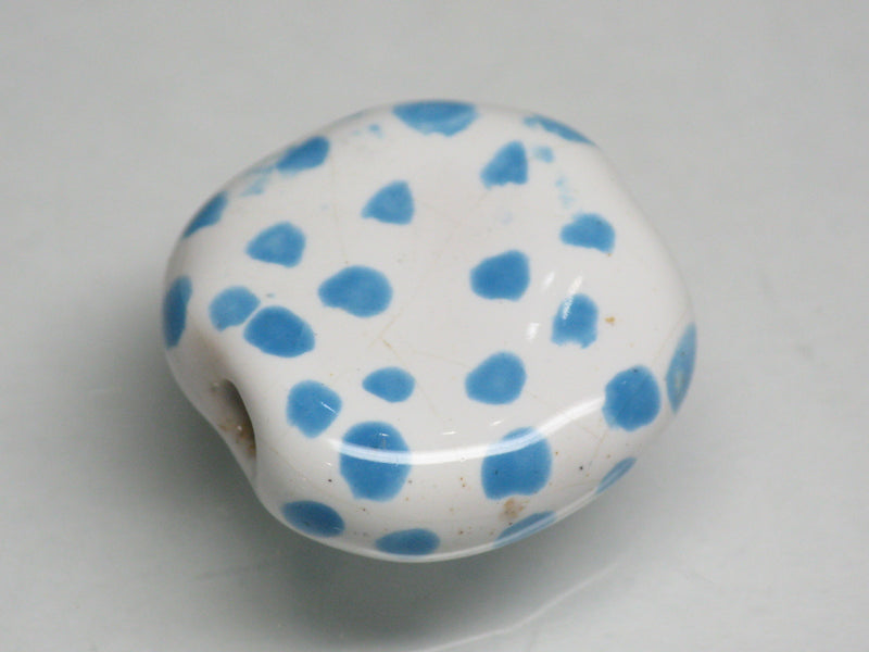 TOKO-BEADS KZ030-02 Kenyan ceramic bead 19mm KZ030-02 ケニアセラミックビーズ 19mmKazuri カズリビーズ Asian bead & African bead  Handmade,Lampeork,bead,asia,india,ethnic,parts,accessory,beads とんぼ玉,ビーズ,トンボ玉,アジア,インド,エスニック,手作り,パーツ,アクセサリー