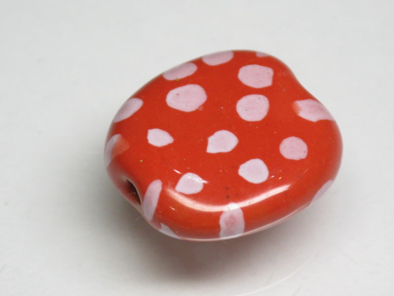 TOKO-BEADS KZ030-07 Kenyan ceramic bead 18mm KZ030-07 ケニアセラミックビーズ 18mmKazuri カズリビーズ Asian bead & African bead  Handmade,Lampeork,bead,asia,india,ethnic,parts,accessory,beads とんぼ玉,ビーズ,トンボ玉,アジア,インド,エスニック,手作り,パーツ,アクセサリー