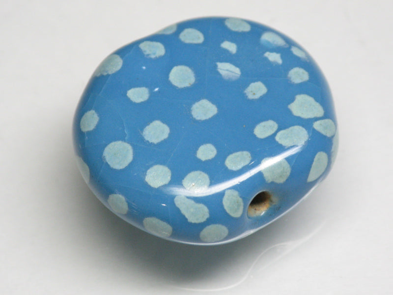 TOKO-BEADS KZ030-10 Kenyan ceramic bead 22.5mm KZ030-10 ケニアセラミックビーズ 22.5mmKazuri カズリビーズ Asian bead & African bead  Handmade,Lampeork,bead,asia,india,ethnic,parts,accessory,beads とんぼ玉,ビーズ,トンボ玉,アジア,インド,エスニック,手作り,パーツ,アクセサリー