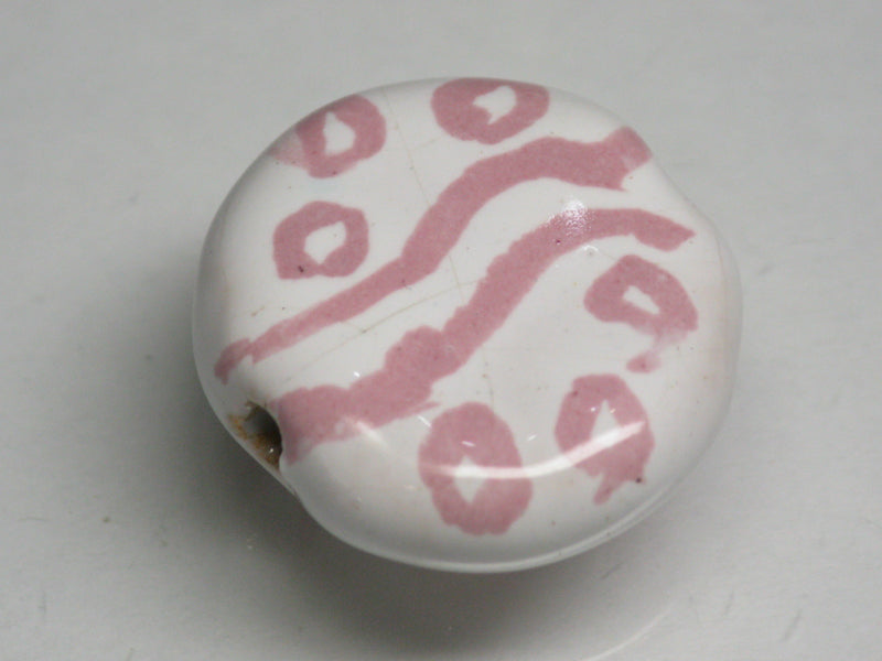 TOKO-BEADS KZ031-01 Kenyan ceramic bead 21mm KZ031-01 ケニアセラミックビーズ 21mmKazuri カズリビーズ Asian bead & African bead  Handmade,Lampeork,bead,asia,india,ethnic,parts,accessory,beads とんぼ玉,ビーズ,トンボ玉,アジア,インド,エスニック,手作り,パーツ,アクセサリー