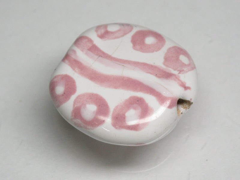 TOKO-BEADS KZ031-02 Kenyan ceramic bead 19mm KZ031-02 ケニアセラミックビーズ 19mmKazuri カズリビーズ Asian bead & African bead  Handmade,Lampeork,bead,asia,india,ethnic,parts,accessory,beads とんぼ玉,ビーズ,トンボ玉,アジア,インド,エスニック,手作り,パーツ,アクセサリー