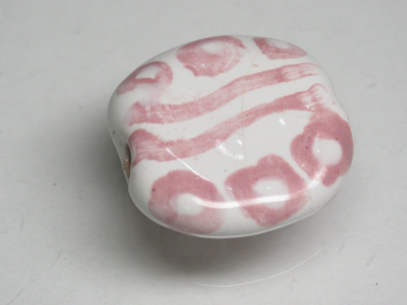 TOKO-BEADS KZ031-02 Kenyan ceramic bead 19mm KZ031-02 ケニアセラミックビーズ 19mmKazuri カズリビーズ Asian bead & African bead  Handmade,Lampeork,bead,asia,india,ethnic,parts,accessory,beads とんぼ玉,ビーズ,トンボ玉,アジア,インド,エスニック,手作り,パーツ,アクセサリー