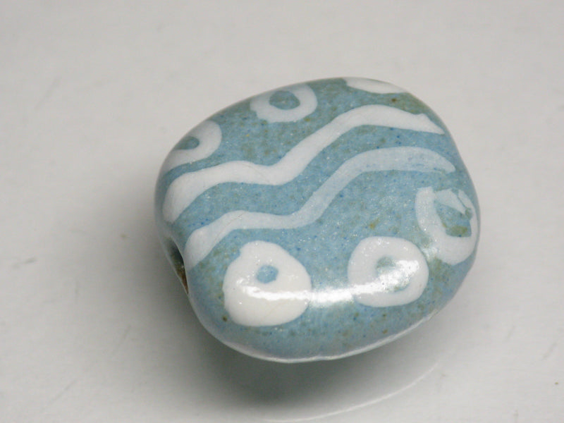TOKO-BEADS KZ031-08 Kenyan ceramic bead 18mm KZ031-08 ケニアセラミックビーズ 18mmKazuri カズリビーズ Asian bead & African bead  Handmade,Lampeork,bead,asia,india,ethnic,parts,accessory,beads とんぼ玉,ビーズ,トンボ玉,アジア,インド,エスニック,手作り,パーツ,アクセサリー