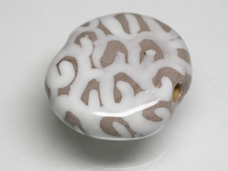 TOKO-BEADS KZ032-01 Kenyan ceramic bead 21mm KZ032-01 ケニアセラミックビーズ 21mmKazuri カズリビーズ Asian bead & African bead  Handmade,Lampeork,bead,asia,india,ethnic,parts,accessory,beads とんぼ玉,ビーズ,トンボ玉,アジア,インド,エスニック,手作り,パーツ,アクセサリー
