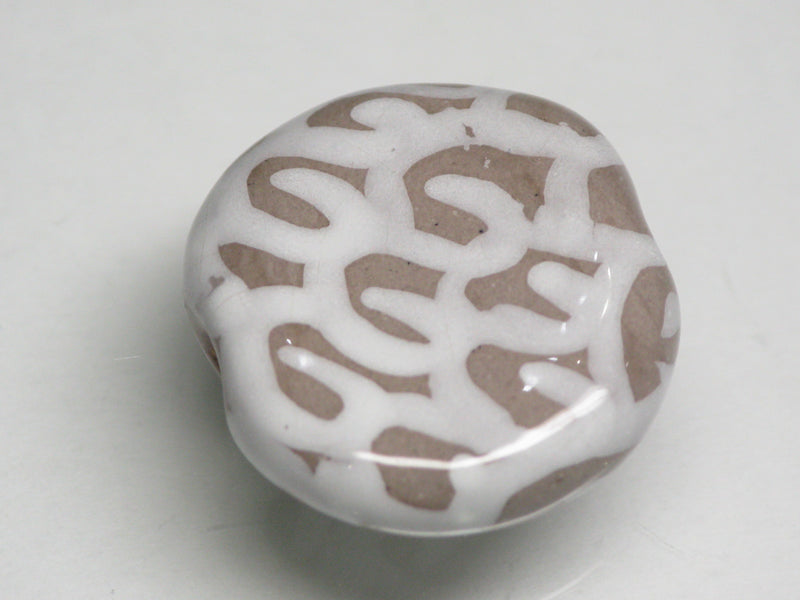 TOKO-BEADS KZ032-01 Kenyan ceramic bead 21mm KZ032-01 ケニアセラミックビーズ 21mmKazuri カズリビーズ Asian bead & African bead  Handmade,Lampeork,bead,asia,india,ethnic,parts,accessory,beads とんぼ玉,ビーズ,トンボ玉,アジア,インド,エスニック,手作り,パーツ,アクセサリー