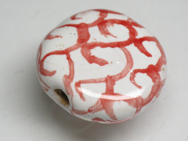 TOKO-BEADS KZ032-02 Kenyan ceramic bead 22mm KZ032-02 ケニアセラミックビーズ 22mmKazuri カズリビーズ Asian bead & African bead  Handmade,Lampeork,bead,asia,india,ethnic,parts,accessory,beads とんぼ玉,ビーズ,トンボ玉,アジア,インド,エスニック,手作り,パーツ,アクセサリー