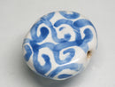 TOKO-BEADS KZ032-03 Kenyan ceramic bead 22mm KZ032-03 ケニアセラミックビーズ 22mmKazuri カズリビーズ Asian bead & African bead  Handmade,Lampeork,bead,asia,india,ethnic,parts,accessory,beads とんぼ玉,ビーズ,トンボ玉,アジア,インド,エスニック,手作り,パーツ,アクセサリー