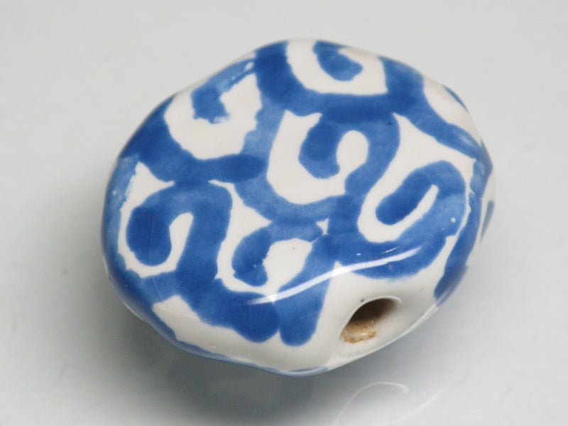 TOKO-BEADS KZ032-04 Kenyan ceramic bead 22mm KZ032-04 ケニアセラミックビーズ 22mmKazuri カズリビーズ Asian bead & African bead  Handmade,Lampeork,bead,asia,india,ethnic,parts,accessory,beads とんぼ玉,ビーズ,トンボ玉,アジア,インド,エスニック,手作り,パーツ,アクセサリー