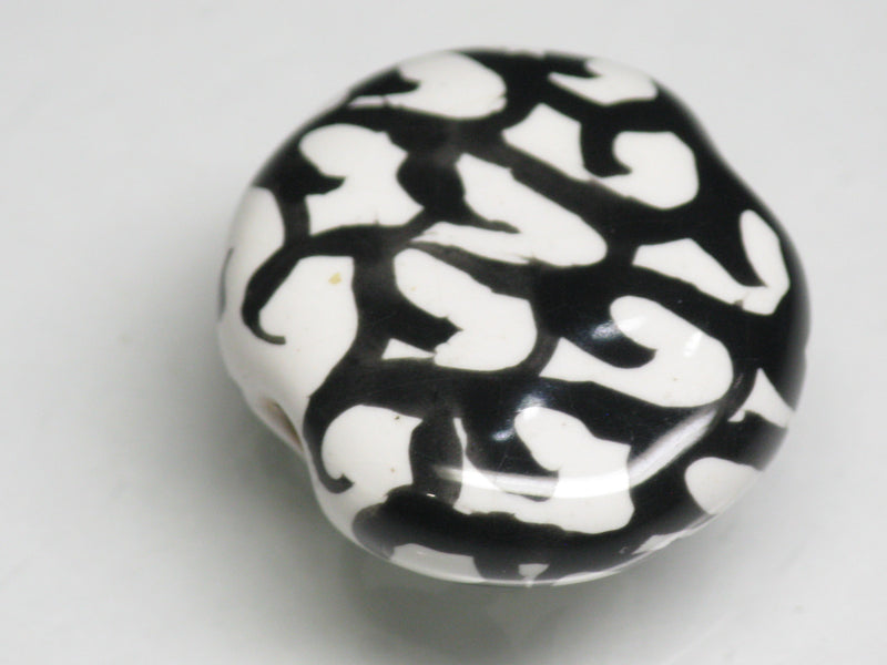 TOKO-BEADS KZ032-05 Kenyan ceramic bead 22mm KZ032-05 ケニアセラミックビーズ 22mmKazuri カズリビーズ Asian bead & African bead  Handmade,Lampeork,bead,asia,india,ethnic,parts,accessory,beads とんぼ玉,ビーズ,トンボ玉,アジア,インド,エスニック,手作り,パーツ,アクセサリー