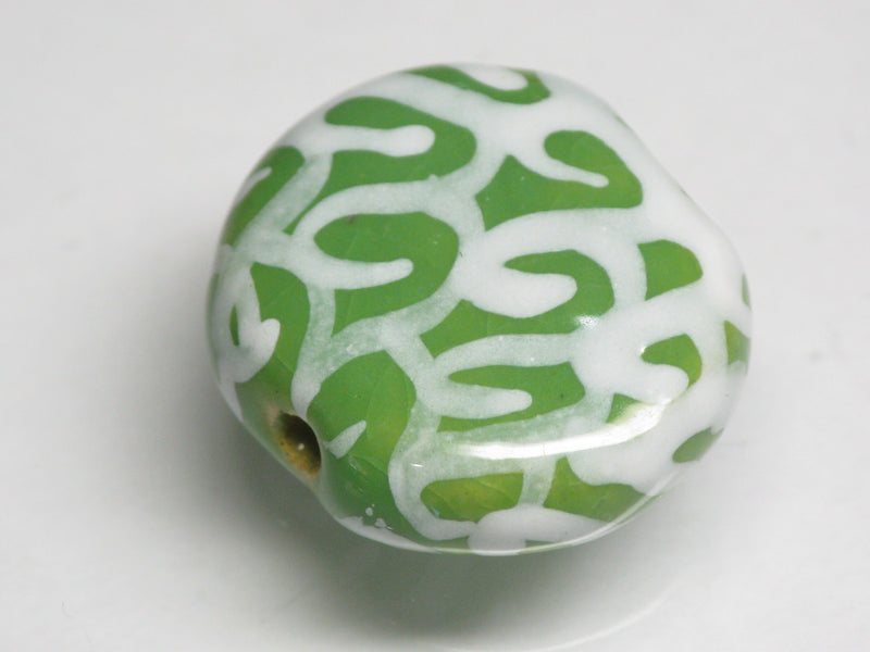 TOKO-BEADS KZ032-06 Kenyan ceramic bead 22mm KZ032-06 ケニアセラミックビーズ 22mmKazuri カズリビーズ Asian bead & African bead  Handmade,Lampeork,bead,asia,india,ethnic,parts,accessory,beads とんぼ玉,ビーズ,トンボ玉,アジア,インド,エスニック,手作り,パーツ,アクセサリー
