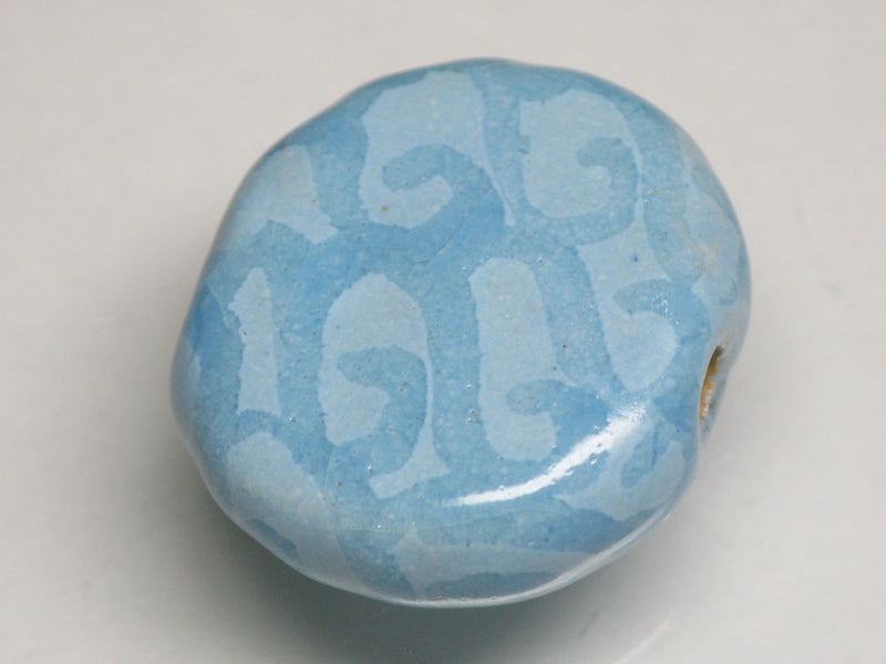 TOKO-BEADS KZ032-07 Kenyan ceramic bead 21.5mm KZ032-07 ケニアセラミックビーズ 21.5mmKazuri カズリビーズ Asian bead & African bead  Handmade,Lampeork,bead,asia,india,ethnic,parts,accessory,beads とんぼ玉,ビーズ,トンボ玉,アジア,インド,エスニック,手作り,パーツ,アクセサリー