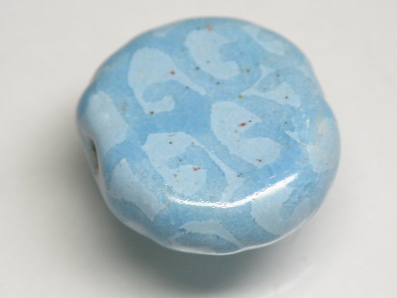 TOKO-BEADS KZ032-07 Kenyan ceramic bead 21.5mm KZ032-07 ケニアセラミックビーズ 21.5mmKazuri カズリビーズ Asian bead & African bead  Handmade,Lampeork,bead,asia,india,ethnic,parts,accessory,beads とんぼ玉,ビーズ,トンボ玉,アジア,インド,エスニック,手作り,パーツ,アクセサリー