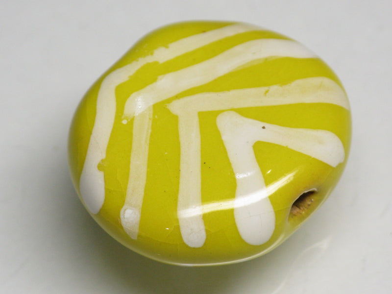 TOKO-BEADS KZ033-03 Kenyan ceramic bead 21.5mm KZ033-03 ケニアセラミックビーズ 21.5mmKazuri カズリビーズ Asian bead & African bead  Handmade,Lampeork,bead,asia,india,ethnic,parts,accessory,beads とんぼ玉,ビーズ,トンボ玉,アジア,インド,エスニック,手作り,パーツ,アクセサリー