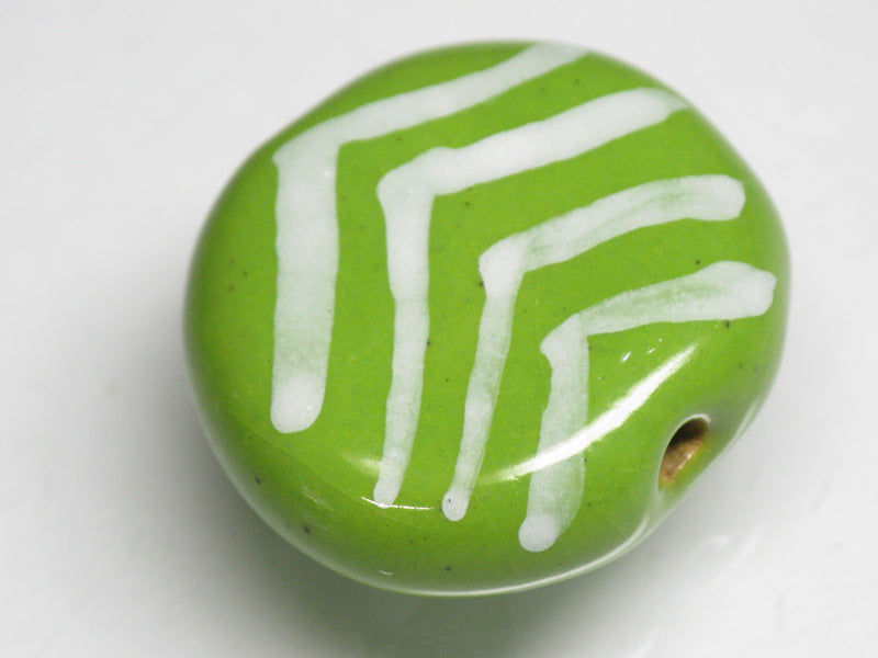 TOKO-BEADS KZ033-04 Kenyan ceramic bead 21.5mm KZ033-04 ケニアセラミックビーズ 21.5mmKazuri カズリビーズ Asian bead & African bead  Handmade,Lampeork,bead,asia,india,ethnic,parts,accessory,beads とんぼ玉,ビーズ,トンボ玉,アジア,インド,エスニック,手作り,パーツ,アクセサリー