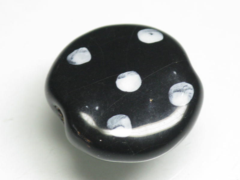 TOKO-BEADS KZ034-07 Kenyan ceramic bead 22mm KZ034-07 ケニアセラミックビーズ 22mmKazuri カズリビーズ Asian bead & African bead  Handmade,Lampeork,bead,asia,india,ethnic,parts,accessory,beads とんぼ玉,ビーズ,トンボ玉,アジア,インド,エスニック,手作り,パーツ,アクセサリー