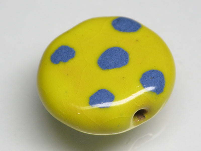 TOKO-BEADS KZ034-08 Kenyan ceramic bead 22mm KZ034-08 ケニアセラミックビーズ 22mmKazuri カズリビーズ Asian bead & African bead  Handmade,Lampeork,bead,asia,india,ethnic,parts,accessory,beads とんぼ玉,ビーズ,トンボ玉,アジア,インド,エスニック,手作り,パーツ,アクセサリー