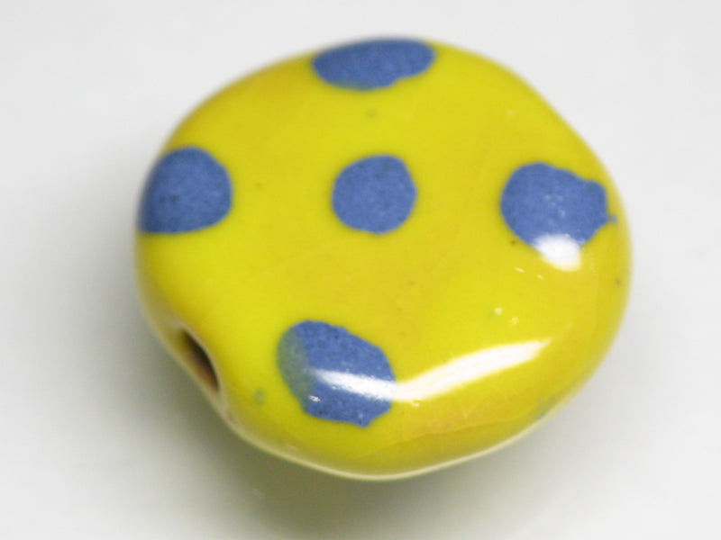 TOKO-BEADS KZ034-08 Kenyan ceramic bead 22mm KZ034-08 ケニアセラミックビーズ 22mmKazuri カズリビーズ Asian bead & African bead  Handmade,Lampeork,bead,asia,india,ethnic,parts,accessory,beads とんぼ玉,ビーズ,トンボ玉,アジア,インド,エスニック,手作り,パーツ,アクセサリー