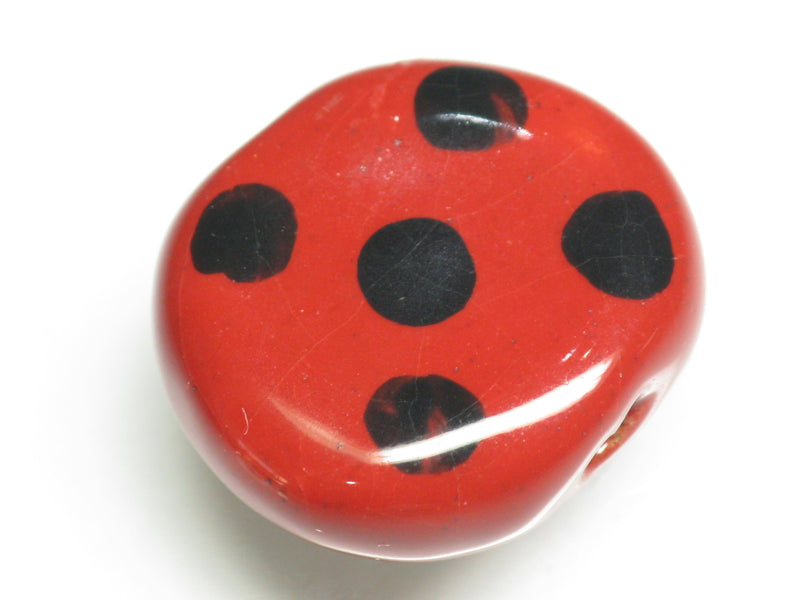 TOKO-BEADS KZ034-13 Kenyan ceramic bead 21~22mm KZ034-13 Kazuri ケニアセラミックビーズ 21~22mm Asian bead & African bead  Handmade,Lampeork,bead,asia,india,ethnic,parts,accessory,beads とんぼ玉,ビーズ,トンボ玉,アジア,インド,エスニック,手作り,パーツ,アクセサリー
