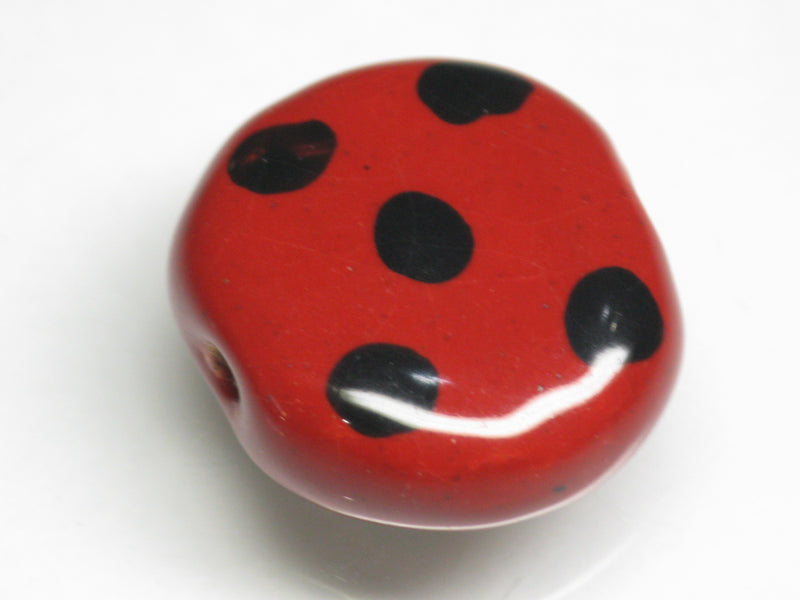 TOKO-BEADS KZ034-13 Kenyan ceramic bead 21~22mm KZ034-13 ケニアセラミックビーズ 21~22mm Asian bead & African bead  Handmade,Lampeork,bead,asia,india,ethnic,parts,accessory,beads とんぼ玉,ビーズ,トンボ玉,アジア,インド,エスニック,手作り,パーツ,アクセサリー