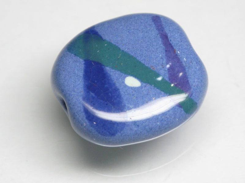 TOKO-BEADS KZ034-19 Kenyan ceramic bead 18mm KZ034-19 ケニアセラミックビーズ 18mmKazuri カズリビーズ Asian bead & African bead  Handmade,Lampeork,bead,asia,india,ethnic,parts,accessory,beads とんぼ玉,ビーズ,トンボ玉,アジア,インド,エスニック,手作り,パーツ,アクセサリー