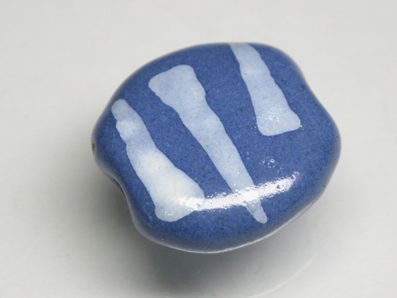 TOKO-BEADS KZ034-21 Kenyan ceramic bead 18mm KZ034-21 ケニアセラミックビーズ 18mmKazuri カズリビーズ Asian bead & African bead  Handmade,Lampeork,bead,asia,india,ethnic,parts,accessory,beads とんぼ玉,ビーズ,トンボ玉,アジア,インド,エスニック,手作り,パーツ,アクセサリー