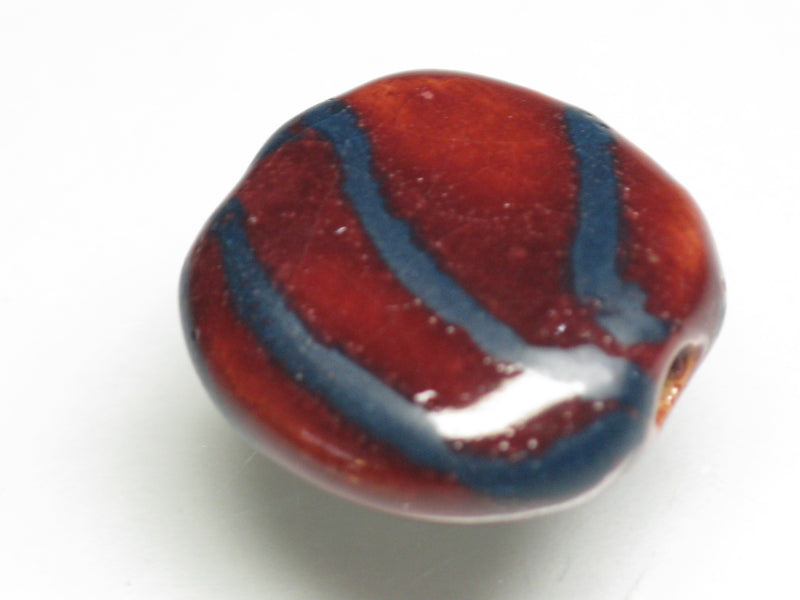 TOKO-BEADS KZ034-26 Kenyan ceramic bead 18mm KZ034-26 Kazuri ケニアセラミックビーズ 18mm Asian bead & African bead  Handmade,Lampeork,bead,asia,india,ethnic,parts,accessory,beads とんぼ玉,ビーズ,トンボ玉,アジア,インド,エスニック,手作り,パーツ,アクセサリー