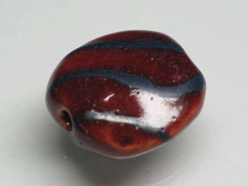TOKO-BEADS KZ034-26 Kenyan ceramic bead 18mm KZ034-26 ケニアセラミックビーズ 18mm Asian bead & African bead  Handmade,Lampeork,bead,asia,india,ethnic,parts,accessory,beads とんぼ玉,ビーズ,トンボ玉,アジア,インド,エスニック,手作り,パーツ,アクセサリー