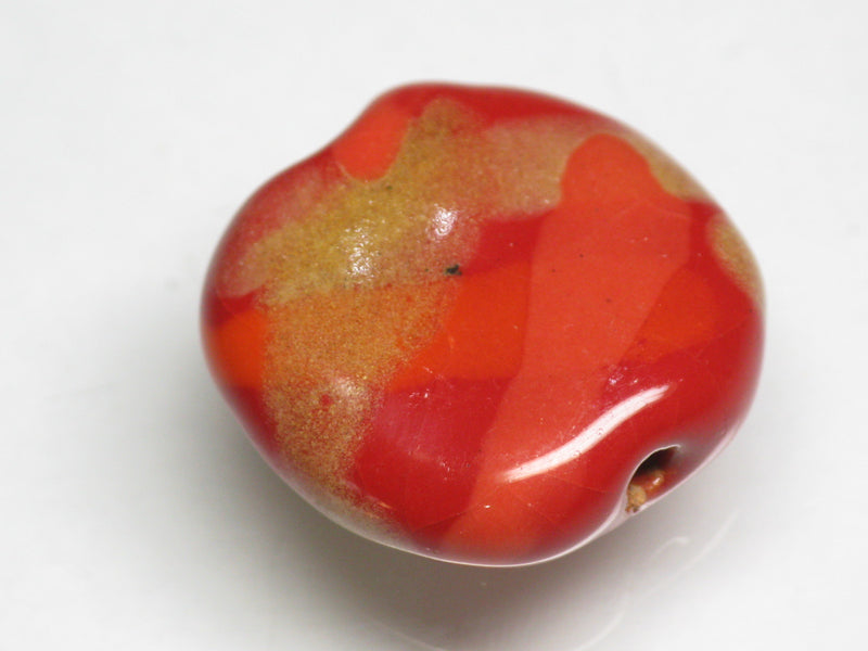 TOKO-BEADS KZ034-36 Kenyan ceramic bead 19mm KZ034-36 ケニアセラミックビーズ 19mmKazuri カズリビーズ Asian bead & African bead  Handmade,Lampeork,bead,asia,india,ethnic,parts,accessory,beads とんぼ玉,ビーズ,トンボ玉,アジア,インド,エスニック,手作り,パーツ,アクセサリー