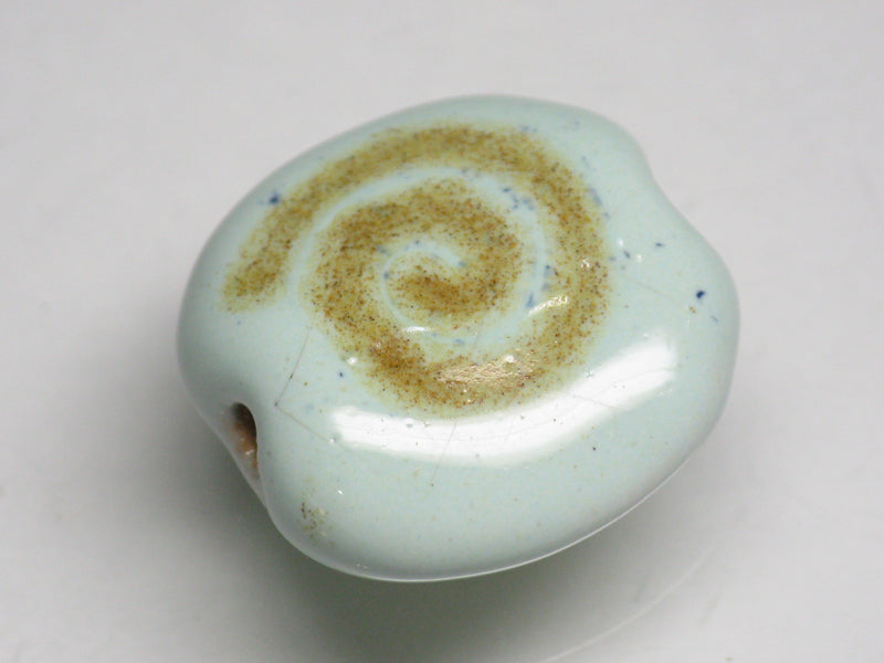 TOKO-BEADS KZ034-40 Kenyan ceramic bead 18.5mm KZ034-40 ケニアセラミックビーズ 18.5mmKazuri カズリビーズ Asian bead & African bead  Handmade,Lampeork,bead,asia,india,ethnic,parts,accessory,beads とんぼ玉,ビーズ,トンボ玉,アジア,インド,エスニック,手作り,パーツ,アクセサリー
