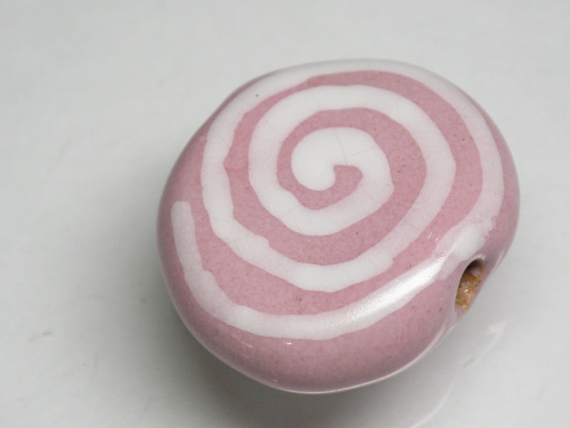 TOKO-BEADS KZ034-42 Kenyan ceramic bead 18.5mm KZ034-42 ケニアセラミックビーズ 18.5mmKazuri カズリビーズ Asian bead & African bead  Handmade,Lampeork,bead,asia,india,ethnic,parts,accessory,beads とんぼ玉,ビーズ,トンボ玉,アジア,インド,エスニック,手作り,パーツ,アクセサリー