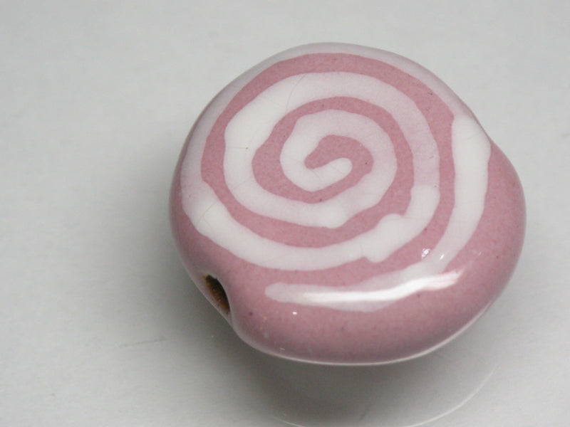TOKO-BEADS KZ034-42 Kenyan ceramic bead 18.5mm KZ034-42 ケニアセラミックビーズ 18.5mmKazuri カズリビーズ Asian bead & African bead  Handmade,Lampeork,bead,asia,india,ethnic,parts,accessory,beads とんぼ玉,ビーズ,トンボ玉,アジア,インド,エスニック,手作り,パーツ,アクセサリー
