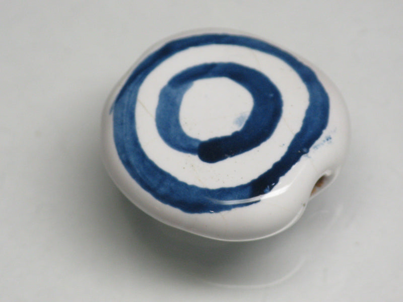 TOKO-BEADS KZ034-43 Kenyan ceramic bead 18.5mm KZ034-43 ケニアセラミックビーズ 18.5mmKazuri カズリビーズ Asian bead & African bead  Handmade,Lampeork,bead,asia,india,ethnic,parts,accessory,beads とんぼ玉,ビーズ,トンボ玉,アジア,インド,エスニック,手作り,パーツ,アクセサリー