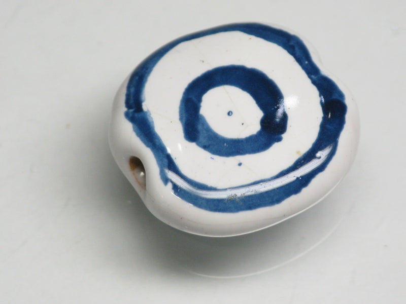 TOKO-BEADS KZ034-43 Kenyan ceramic bead 18.5mm KZ034-43 ケニアセラミックビーズ 18.5mmKazuri カズリビーズ Asian bead & African bead  Handmade,Lampeork,bead,asia,india,ethnic,parts,accessory,beads とんぼ玉,ビーズ,トンボ玉,アジア,インド,エスニック,手作り,パーツ,アクセサリー