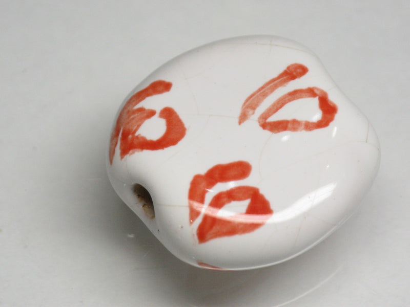 TOKO-BEADS KZ034-48 Kenyan ceramic bead 18.5mm KZ034-48 ケニアセラミックビーズ 18.5mmKazuri カズリビーズ Asian bead & African bead  Handmade,Lampeork,bead,asia,india,ethnic,parts,accessory,beads とんぼ玉,ビーズ,トンボ玉,アジア,インド,エスニック,手作り,パーツ,アクセサリー