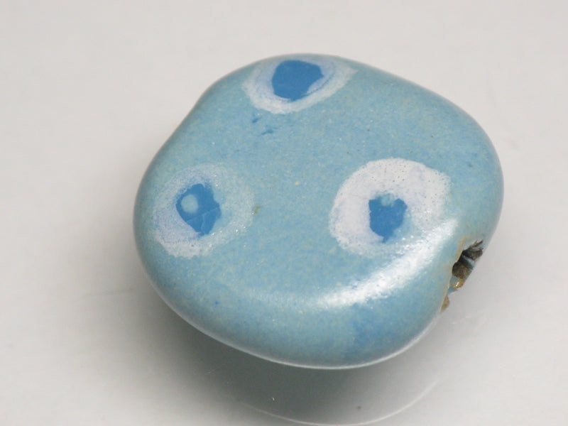 TOKO-BEADS KZ034-49 Kenyan ceramic bead 18.5mm KZ034-49 ケニアセラミックビーズ 18.5mmKazuri カズリビーズ Asian bead & African bead  Handmade,Lampeork,bead,asia,india,ethnic,parts,accessory,beads とんぼ玉,ビーズ,トンボ玉,アジア,インド,エスニック,手作り,パーツ,アクセサリー