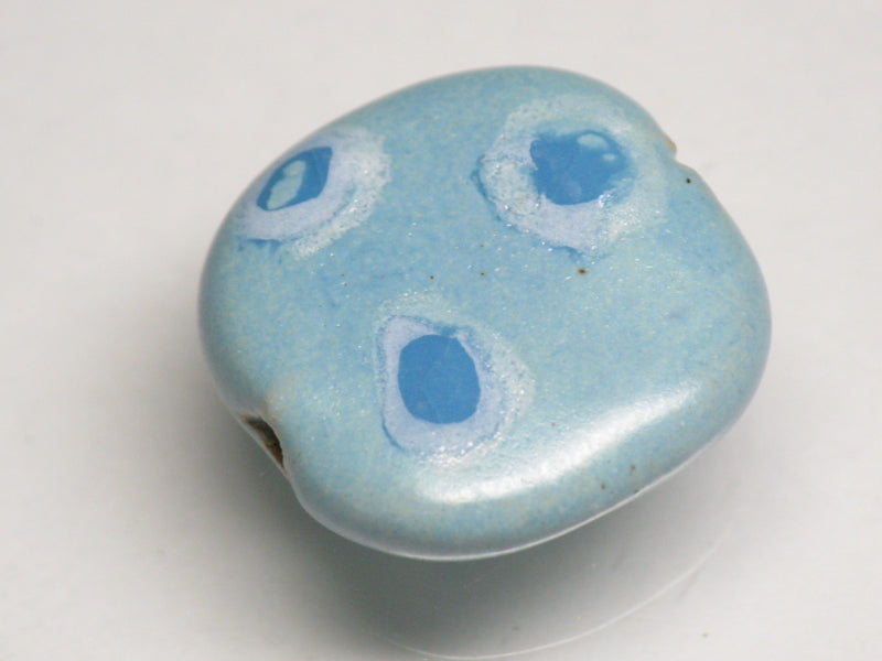 TOKO-BEADS KZ034-49 Kenyan ceramic bead 18.5mm KZ034-49 ケニアセラミックビーズ 18.5mmKazuri カズリビーズ Asian bead & African bead  Handmade,Lampeork,bead,asia,india,ethnic,parts,accessory,beads とんぼ玉,ビーズ,トンボ玉,アジア,インド,エスニック,手作り,パーツ,アクセサリー