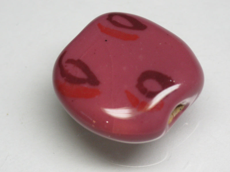 TOKO-BEADS KZ034-50 Kenyan ceramic bead 18.5mm KZ034-50 ケニアセラミックビーズ 18.5mmKazuri カズリビーズ Asian bead & African bead  Handmade,Lampeork,bead,asia,india,ethnic,parts,accessory,beads とんぼ玉,ビーズ,トンボ玉,アジア,インド,エスニック,手作り,パーツ,アクセサリー